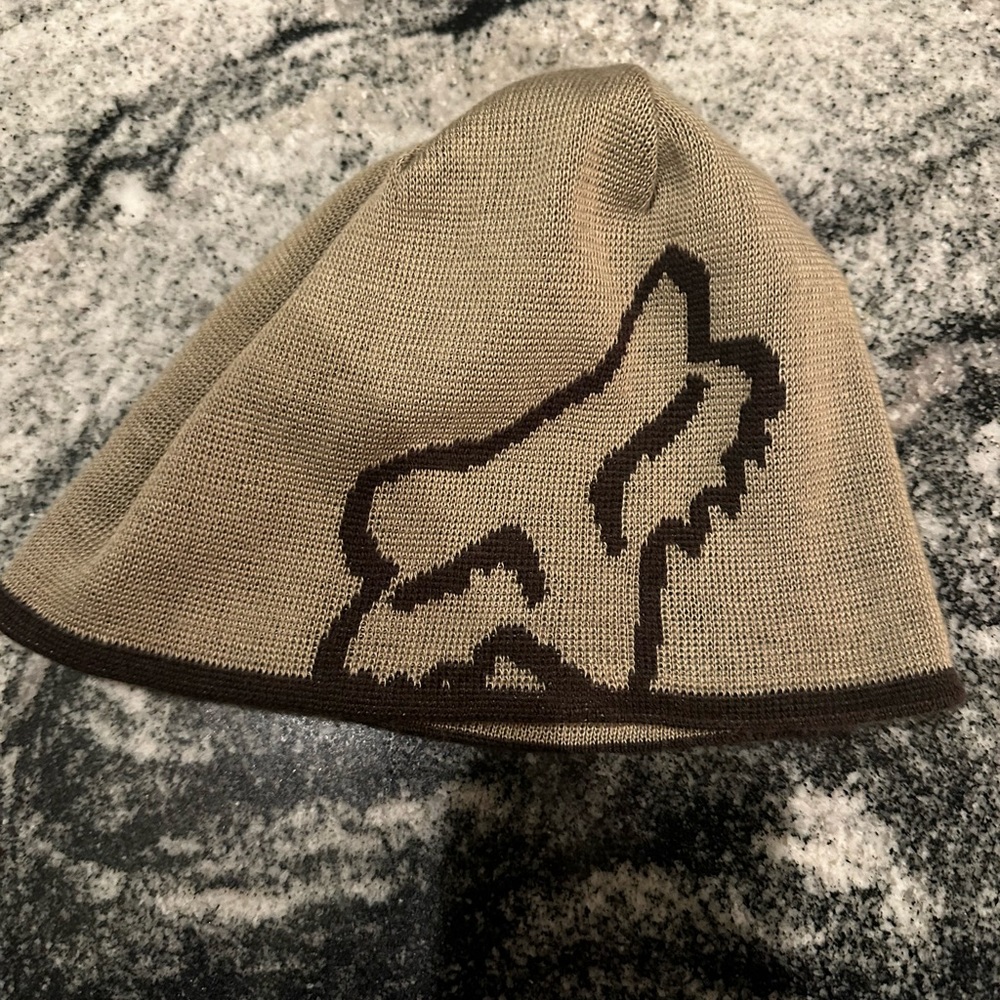 Reversible unisex Fox racing beanie
